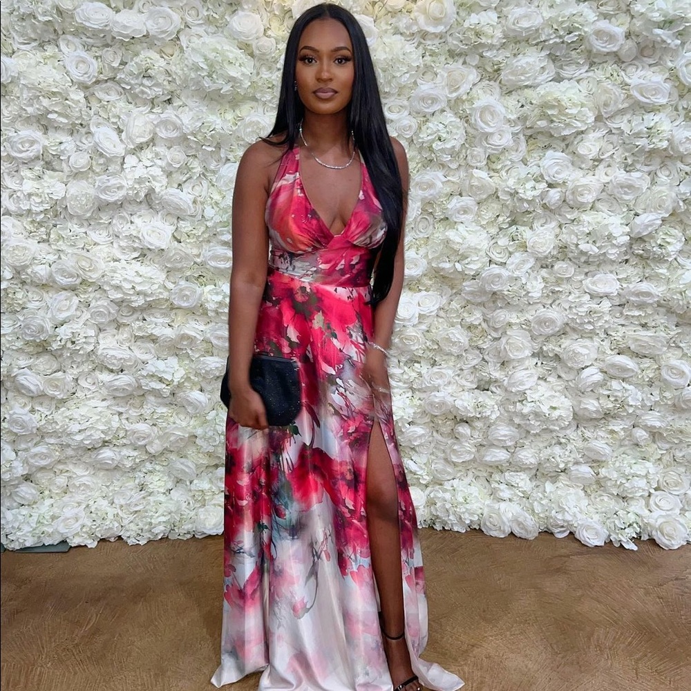Fitted Floral Gown